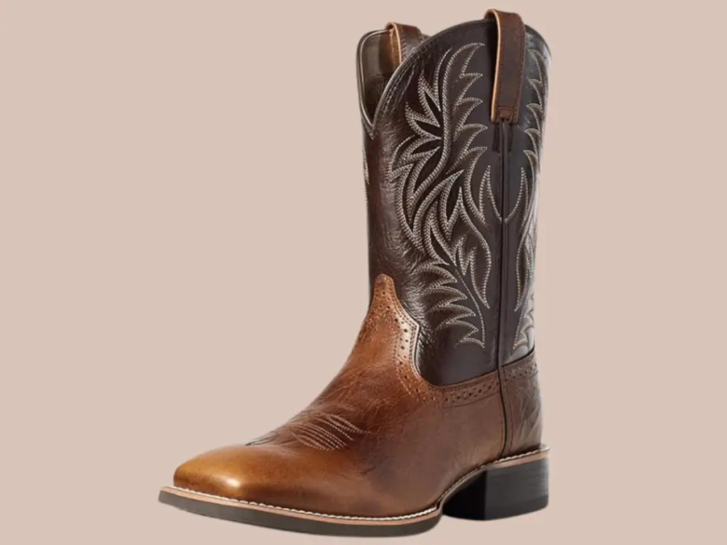 CHUUMEE Men's Fashion Round Toe Embroidered Western Cowboy Boots